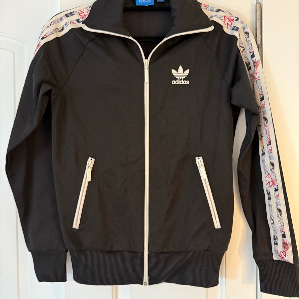 Adidas Black Topshop Collaboration Jacket